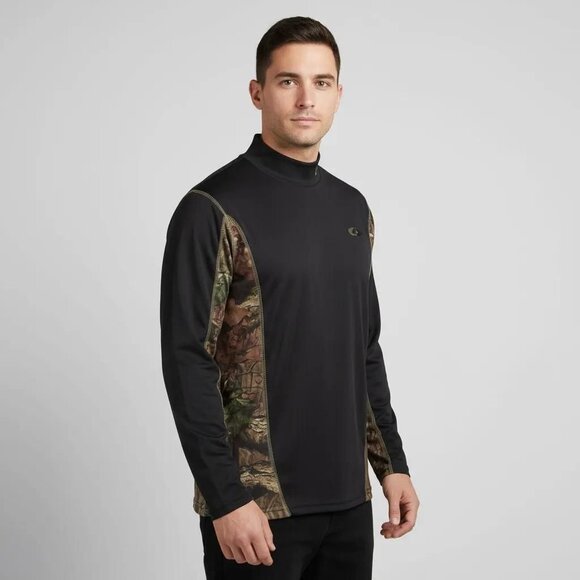 Break Up Infinity Men's Black Mossy Oak Performance Field Tee Sz Medium (38-40) - Picture 1 of 11